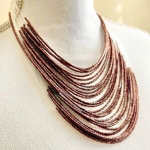 NWOT Multi-Layered Copper Beaded Necklace